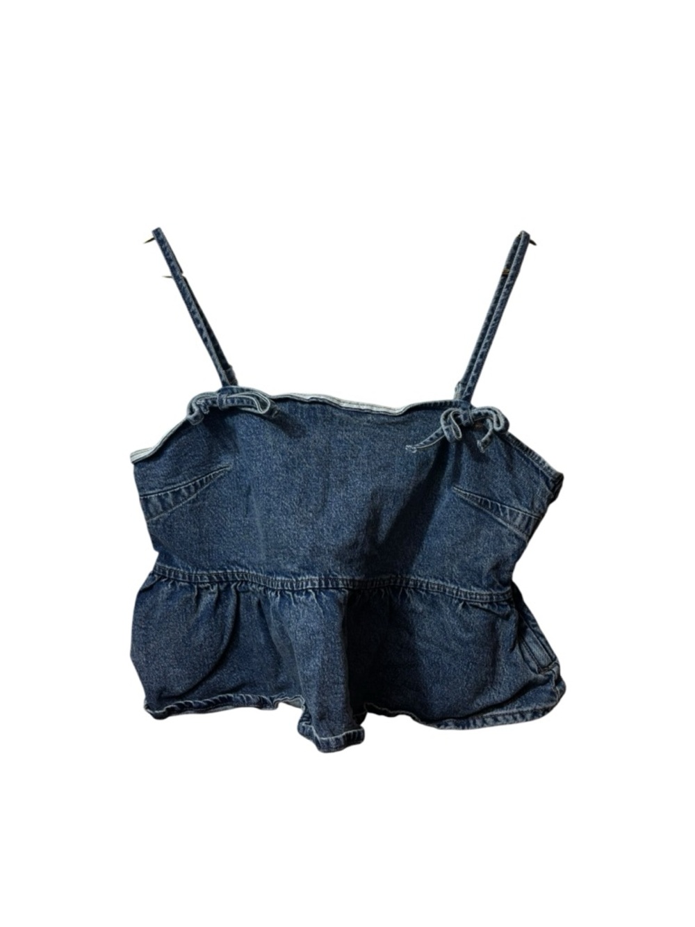 Wild fable | large Dark Denim Peplum Tank Top